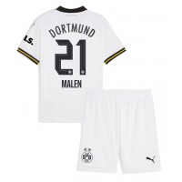 Borussia Dortmund Donyell Malen #21 Tretí Detský futbalový dres 2024-25 Krátky Rukáv (+ trenírky)